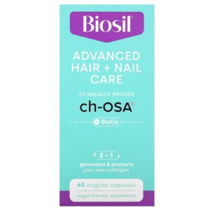 Biosil Cuidados Avançados com os Cabelos e as Unhas + Biotina 60 Cápsulas Originais