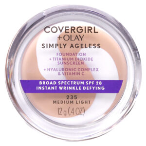 Covergirl Olay Simply Ageless Base FPS 28 235 Médio Claro 12 g (04 oz)