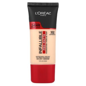 LOréal Infalível Base Pro-matte 102 Beige Concha 30 ml (1 fl oz)