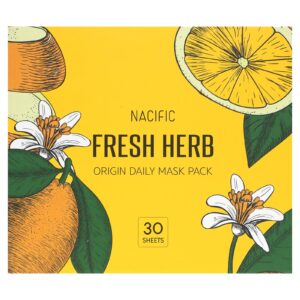 Nacific Erva Fresca Pacote de Máscaras Origin Daily Beauty 30 Folhas de Máscara 330 g (116 oz)