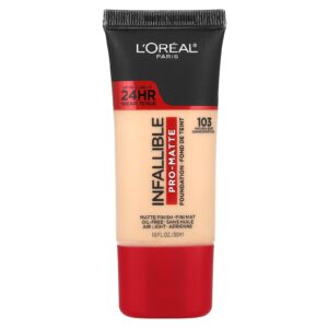 LOréal Infalível Base Pro-mate 103 Natural Buff 30 ml (1 fl oz)