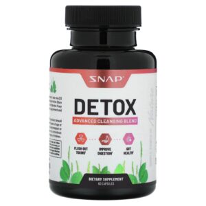 Snap Supplements Detox Mistura de Limpeza Avançada 60 Cápsulas