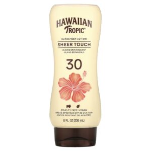 Hawaiian Tropic Sheer Touch loção de proteção solar ultra radiância FPS 30 236 ml