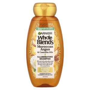 Garnier Whole Blends Shampoo iluminador Extratos dos óleos de argan marroquino e camélia 370 ml