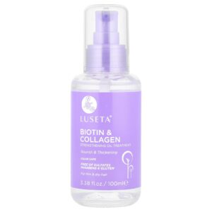 Luseta Beauty Biotina e Colágeno Tratamento com Oleosidade Fortalecedora Para Cabelos Finos e Secos 100 ml (338 fl oz)