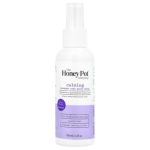 The Honey Pot Company Spray para Calcinhas de Rosa e Lavanda Calmante 118 ml (4 fl oz)