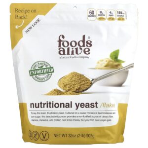 Foods Alive Levedura Nutricional em Flocos Não Fortificada 907 g (2 lb)