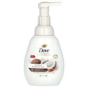 Dove Espuma para Sabão Nutritivo para as Mãos Leite de Coco e Amêndoa 300 ml (101 fl oz)