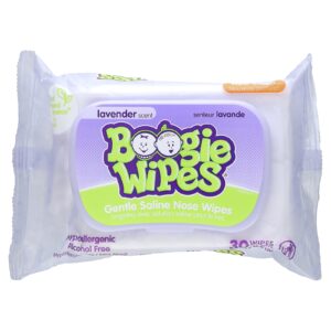 Boogie Wipes Lenços umedecidos com soro fisiológico suave aroma de lavanda 30 lenços umedecidos