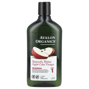 Avalon Organics Shampoo Brilho Suave Etapa 1 Vinagre de Maçã 325 ml (11 fl oz)