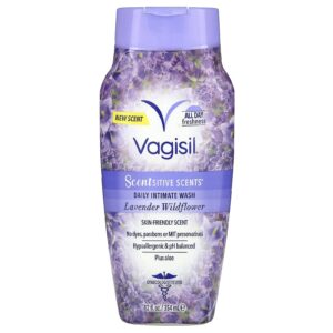 Vagisil Scentsitive Scents® Sabonete Líquido Diário Íntimo Lavanda e Flores Silvestres 354 ml (12 fl oz)