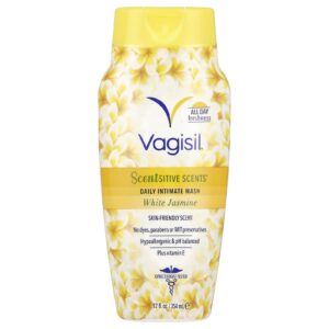 Vagisil Scentsitive Scents® Sabonete Íntimo Diário Jasmim Branco 354 ml (12 fl oz)