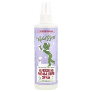 Rebel Green Spray Refrescante para Roupa de Cama e Ambiente Lavanda e Toranja 237 ml (8 fl oz)