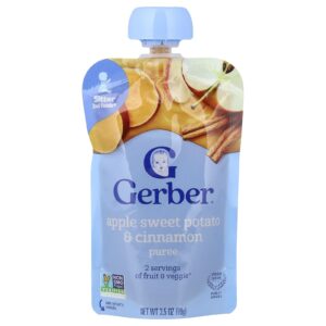 Gerber Puree 2nd Foods® Maçã Batata-Doce e Canela 99 g (35 oz)