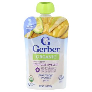 Gerber Purê Orgânico 2nd Foods® Pera Manga Abacate 99 g (35 oz)