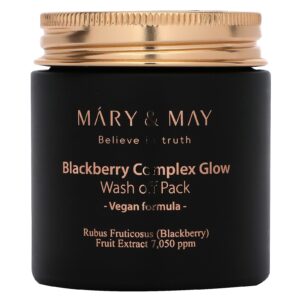 Mary & May Complexo de Blackberry Glow Wash-Off Pack 125 g (44 oz)