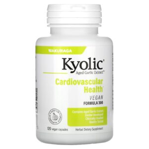 Kyolic Aged Garlic Extract Saúde Cardiovascular Fórmula Vegana 300 120 Cápsulas Veganas (300 mg por Cápsula)