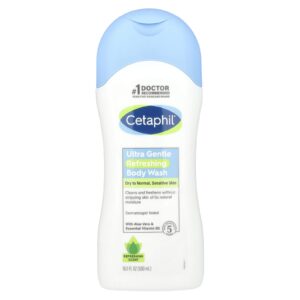 Cetaphil Sabonete Líquido Refrescante Ultrasuave Aroma Refrescante 500 ml (169 fl oz)