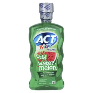 ACT Kids Enxaguante bucal anticáries com flúor Melancia selvagem 500 ml