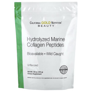 California Gold Nutrition Peptídeos de Colágeno Marinho Hidrolisado Sem Sabor 200 g (705 oz)