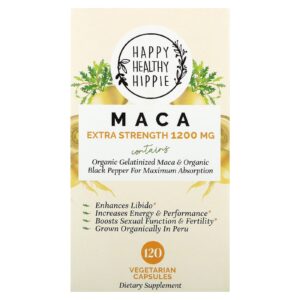 Happy Healthy Hippie Maca-Peruana 120 Cápsulas Vegetarianas