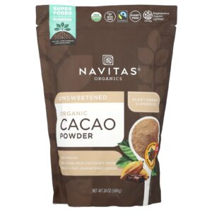 Navitas Organics Cacau Orgânico em Pó Sem Açúcar 680 g (24 oz)
