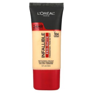 LOréal Base Pro-Matte Infalível 104 Bege Dourado 30 ml (1 fl oz)