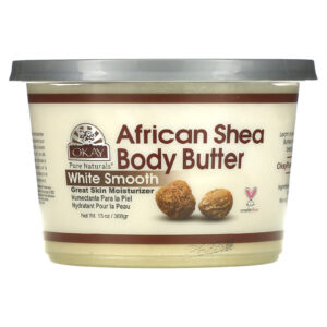 Okay Pure Naturals Manteiga de Karité Africana Branco Suave 368 g (13 oz)