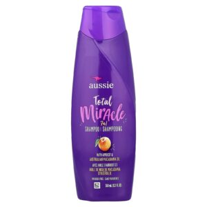 Aussie Total Miracle Shampoo 7 em 1 Damasco e Óleo de Macadâmia Australiana 360 ml (121 fl oz)