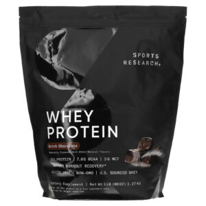 Sports Research Proteína Whey Chocolate Holandês 227 kg (5 lb)