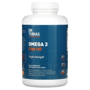 Dr. Tobias Óleo de Peixe Ômega 3 Força Tripla 180 Cápsulas Softgel