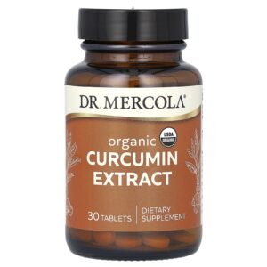 Dr. Mercola Extrato de Curcumina Orgânica 30 Comprimidos