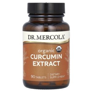 Dr. Mercola Extrato de Curcumina Orgânica 90 Comprimidos