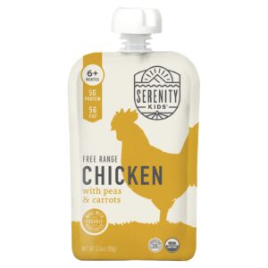 Serenity Kids Frango Caipira com Ervilhas e Cenouras A Partir de 6 Meses 99 g (35 oz)