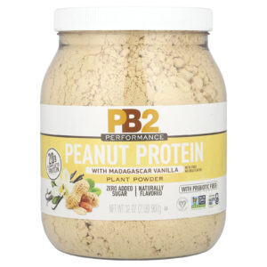 PB2 Foods Desempenho Proteína de Amendoim com Baunilha de Madagascar 907 g (2 lbs)