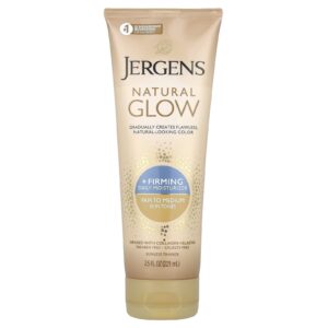 Jergens Brilho Natural Hidratante Firmador Diário Bronzeador Sem Sol Claro ao Médio 221 ml (75 fl oz)