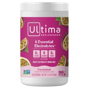 Ultima Replenisher Mistura de Eletrólitos Maracujá 324 g (114 oz)