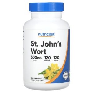 Nutricost Erva de São João 500 mg 120 Cápsulas