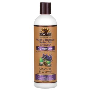 Okay Pure Naturals Óleo de Rícino Jamaicano Preto Condicionador Lavanda 355 ml (12 fl oz)