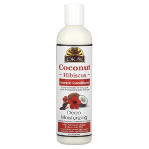 Okay Pure Naturals Licença de Hidratação Profunda no Condicionador Hibisco de Coco 237 ml (8 fl oz)