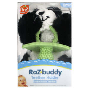 RaZbaby Suporte para Mordedor Mordedor Destacável A Partir de 0 Mese Panda 1 Unidade
