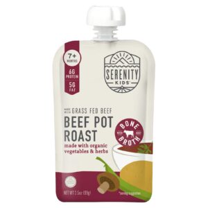 Serenity Kids Carne Assada na Calda com Vegetais e Ervas Orgânicas A Partir de 7 Meses 99 g (35 oz)
