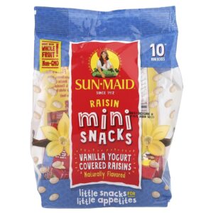 Sun-Maid Sabor de Iogurte com Passas Mini-Petiscos Baunilha 10 Mini-Caixas 142 g (5 oz)