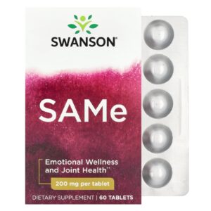 Swanson SAMe 60 Comprimidos (200 mg por Comprimido)