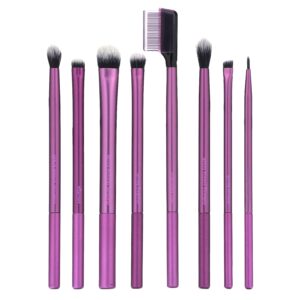 Real Techniques Everyday Eye Essentials para Sombra + Delineador + Rímel 8 Pincéis