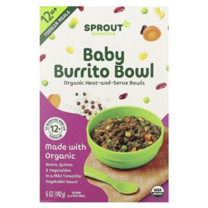 Sprout Organics Tigela Burrito para Bebês A Partir de 12 Meses 142 g (5 oz)