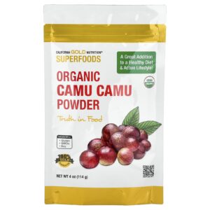 California Gold Nutrition Superfoods Camu-camu em Pó Orgânico 114 g (4 oz)