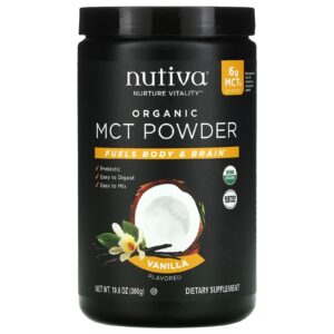 Nutiva TCM em Pó Orgânico Baunilha 300 g (106 oz)