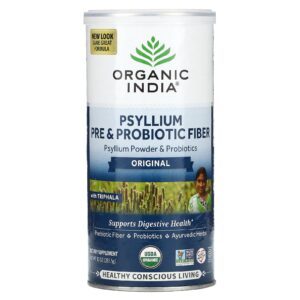 Organic India Fibra Pré e Probiótica de Psyllium Original 2835 g (10 oz)