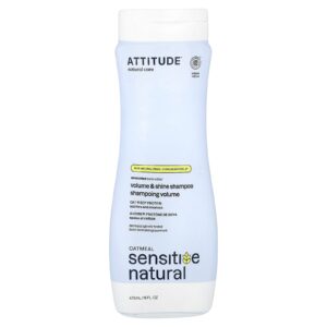 ATTITUDE Oatmeal Sensitive Natural Shampoo para Volume e Brilho Sem Perfume 473 ml (16 fl oz)